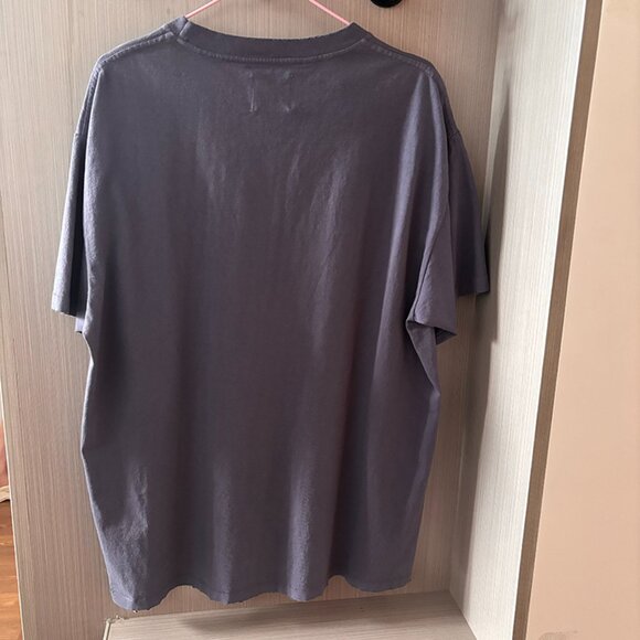 Gallery Dept. Dept Logo Loose Round Neck Hand Painted Navy Tee - Picture 5 of 5